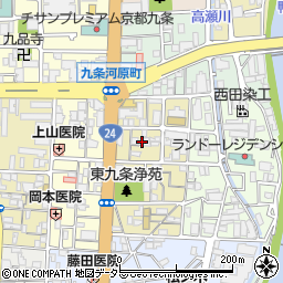 京都府京都市南区東九条宇賀辺町14周辺の地図
