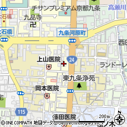 京都府京都市南区東九条東御霊町44周辺の地図