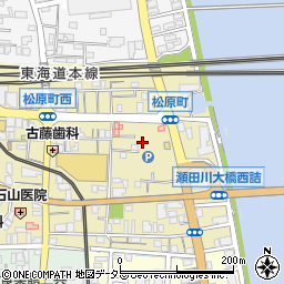 滋賀県大津市松原町周辺の地図