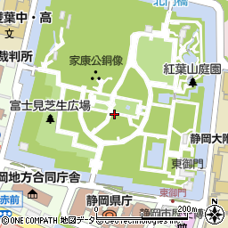 駿府城公園周辺の地図