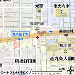 京都府京都市南区西九条唐戸町1周辺の地図