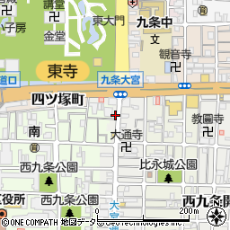 京都府京都市南区西九条比永城町118周辺の地図