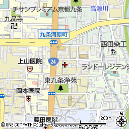 京都府京都市南区東九条宇賀辺町13周辺の地図