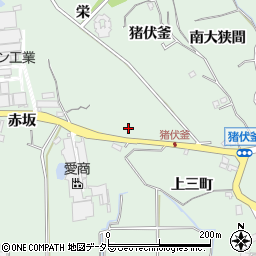 愛知県知多郡東浦町緒川猪伏釜41周辺の地図