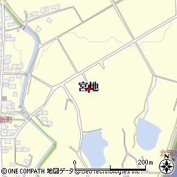 岡山県真庭市宮地周辺の地図