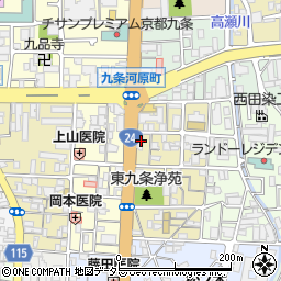 京都府京都市南区東九条宇賀辺町16周辺の地図