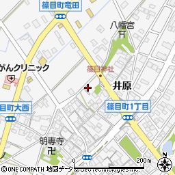 愛知県安城市篠目町肥田82-7周辺の地図