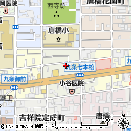 京都府京都市南区唐橋堂ノ前町30周辺の地図