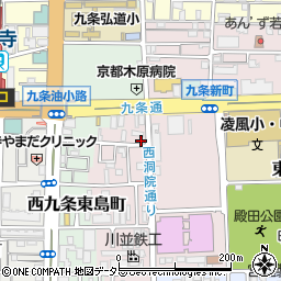 京都府京都市南区東九条西山町45周辺の地図