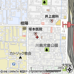 京都府京都市西京区川島有栖川町32周辺の地図