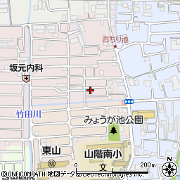 京都府京都市山科区西野大鳥井町23-36周辺の地図