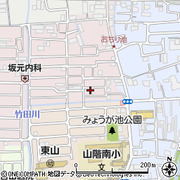 京都府京都市山科区西野大鳥井町23-37周辺の地図