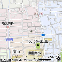 京都府京都市山科区西野大鳥井町23-63周辺の地図