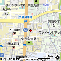 京都府京都市南区東九条宇賀辺町15周辺の地図