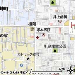 京都府京都市西京区川島有栖川町27周辺の地図
