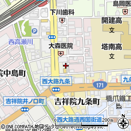 京都府京都市南区吉祥院清水町37周辺の地図