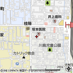 京都府京都市西京区川島有栖川町30周辺の地図