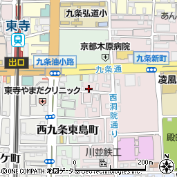 京都府京都市南区東九条西山町38周辺の地図