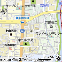 京都府京都市南区東九条宇賀辺町12周辺の地図