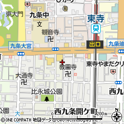 京都府京都市南区西九条東比永城町83周辺の地図