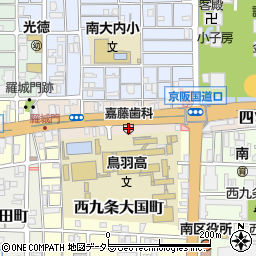 ステップぱーとなー京都東寺周辺の地図