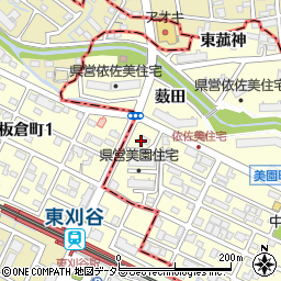 愛知県安城市美園町時ケ堀周辺の地図