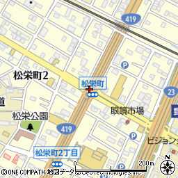 松栄町周辺の地図