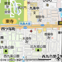 京都府京都市南区西九条比永城町69周辺の地図