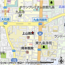 京都府京都市南区東九条東御霊町23周辺の地図