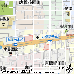 京都府京都市南区唐橋羅城門町周辺の地図