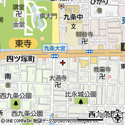 京都府京都市南区西九条比永城町68周辺の地図
