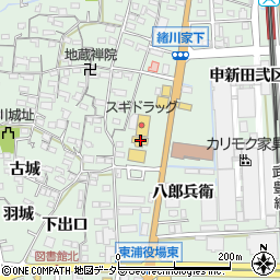 愛知県知多郡東浦町緒川家下28周辺の地図