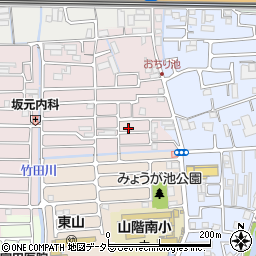 京都府京都市山科区西野大鳥井町23周辺の地図