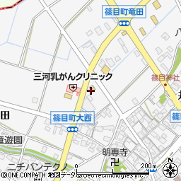 愛知県安城市篠目町肥田59周辺の地図