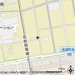 愛知県安城市今池町上倉周辺の地図
