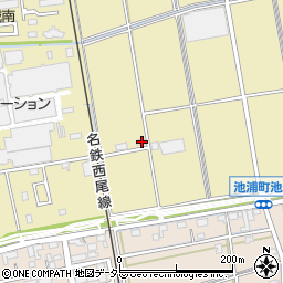 愛知県安城市今池町（上倉）周辺の地図