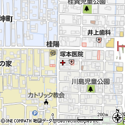 京都府京都市西京区川島有栖川町26周辺の地図