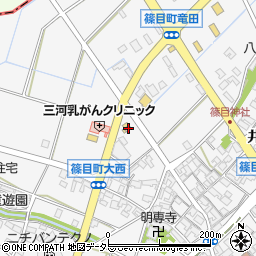 愛知県安城市篠目町肥田59-1周辺の地図