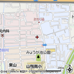 京都府京都市山科区西野大鳥井町17-1周辺の地図