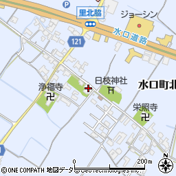 滋賀県甲賀市水口町北脇546周辺の地図