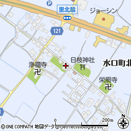 滋賀県甲賀市水口町北脇546周辺の地図