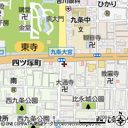 三菱ＵＦＪ銀行東寺支店周辺の地図