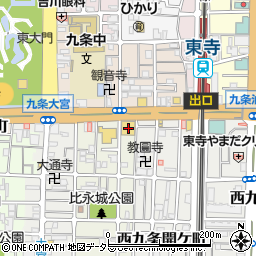 京都府京都市南区西九条東比永城町80周辺の地図