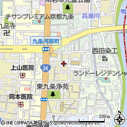 京都府京都市南区東九条宇賀辺町周辺の地図