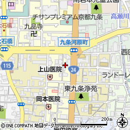 京都府京都市南区東九条東御霊町38周辺の地図