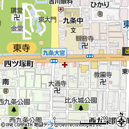京都府京都市南区西九条比永城町70周辺の地図