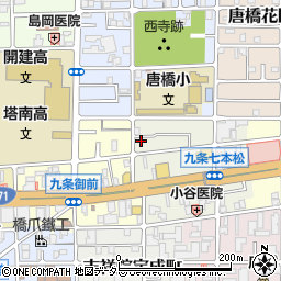 京都府京都市南区唐橋堂ノ前町37周辺の地図