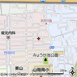 京都府京都市山科区西野大鳥井町23-58周辺の地図