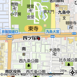 東寺書院周辺の地図