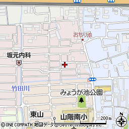 京都府京都市山科区西野大鳥井町23-44周辺の地図